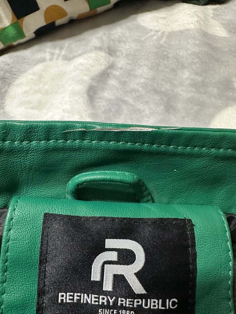 Refinery Republic Racer Faux Leather Racing Jacket - Picture 4 of 4